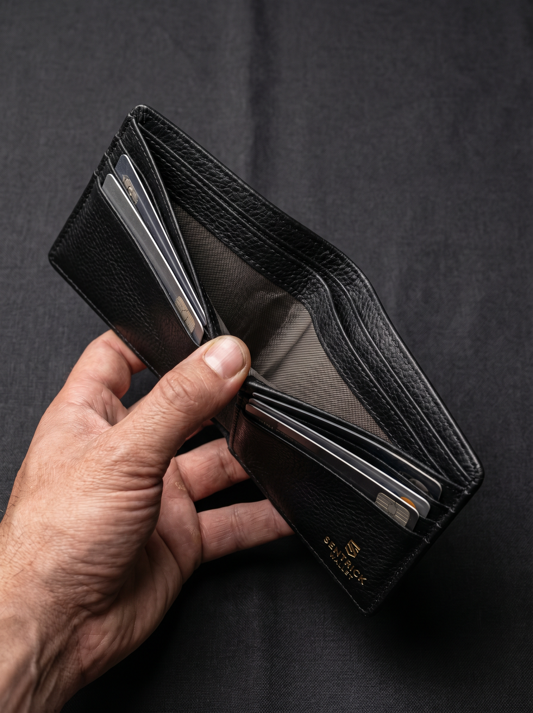 Wallet open